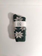 b studio -women's socks - snow flake- Cashmere Blend - Made in USA  L3 