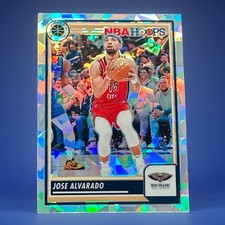 Jose Alvarado Cracked Ice Prizm 2023-24 Panini NBA Hoops Premium Stock #210