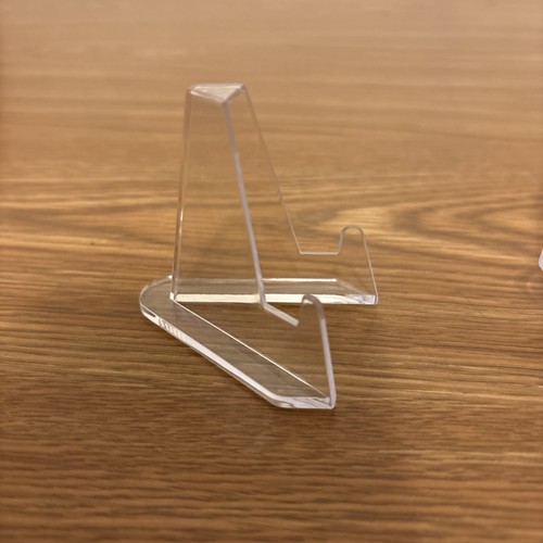 Clear Acrylic Display Stand Easels, 2 1/8" H, 13 Count, Small Plus Size