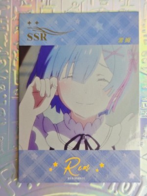Karte Re:Zero Emilia Rem Ram Göttin Waifu 