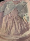 Cat & Jack Baby Girl 18 Month Pink Plaid Dress W Sweater, Matching Bloomers NWT  — photo 1