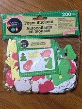 CHRISTMAS HOUSE 200 FOAM STICKERS NIP