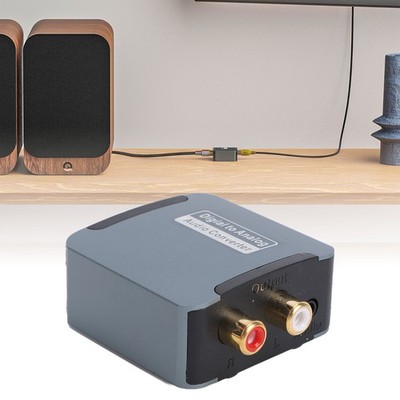 Digital To Analog Audio Converter SPDIF Coaxial Optical To AV Interface Lef XOVU
