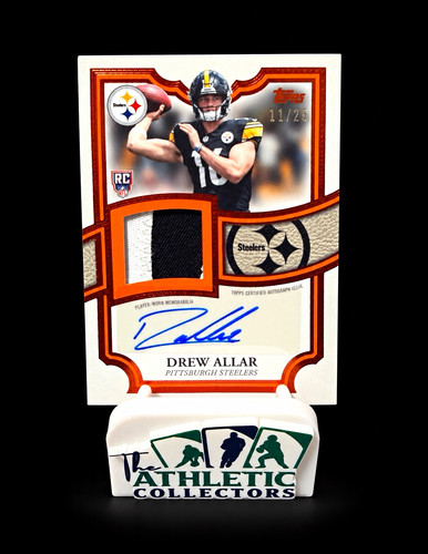 Drew Allar Steelers RC Auto Patch #11/25 - 2026 Topps Flagship Football ARP-DA