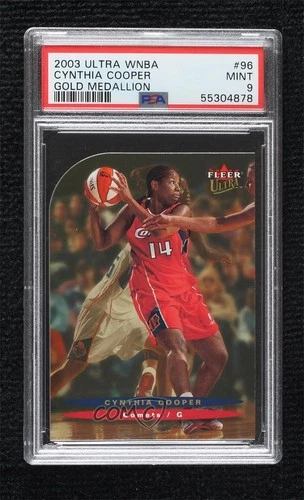 2003 Fleer Ultra WNBA Gold Medallion Edition Cynthia Cooper #96 PSA 9 MINT HOF