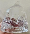 2  Vintage Partylite Retired Glass Dolphin & Waves Tealight Candle Holder 4” — photo 3