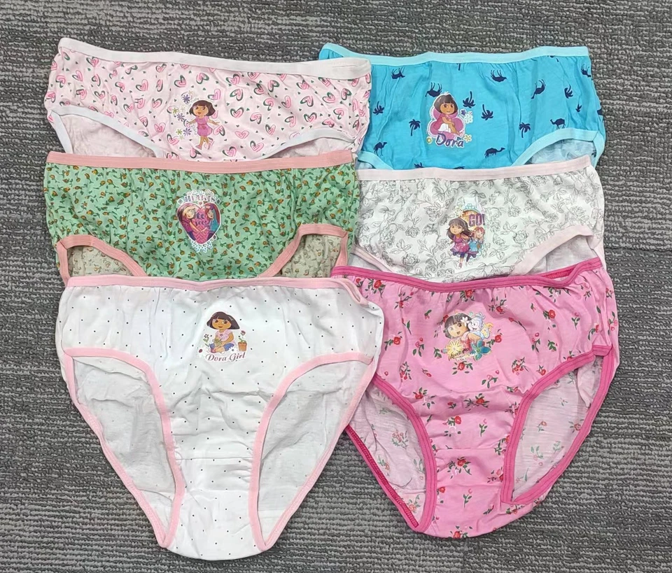 6 Panty Pack Girls Briefs underwear Dora the Explorer Size 3/4 5/6 7/8 - Image 2 of 3