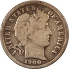 1900-S BARBER DIME - VERY GOOD!