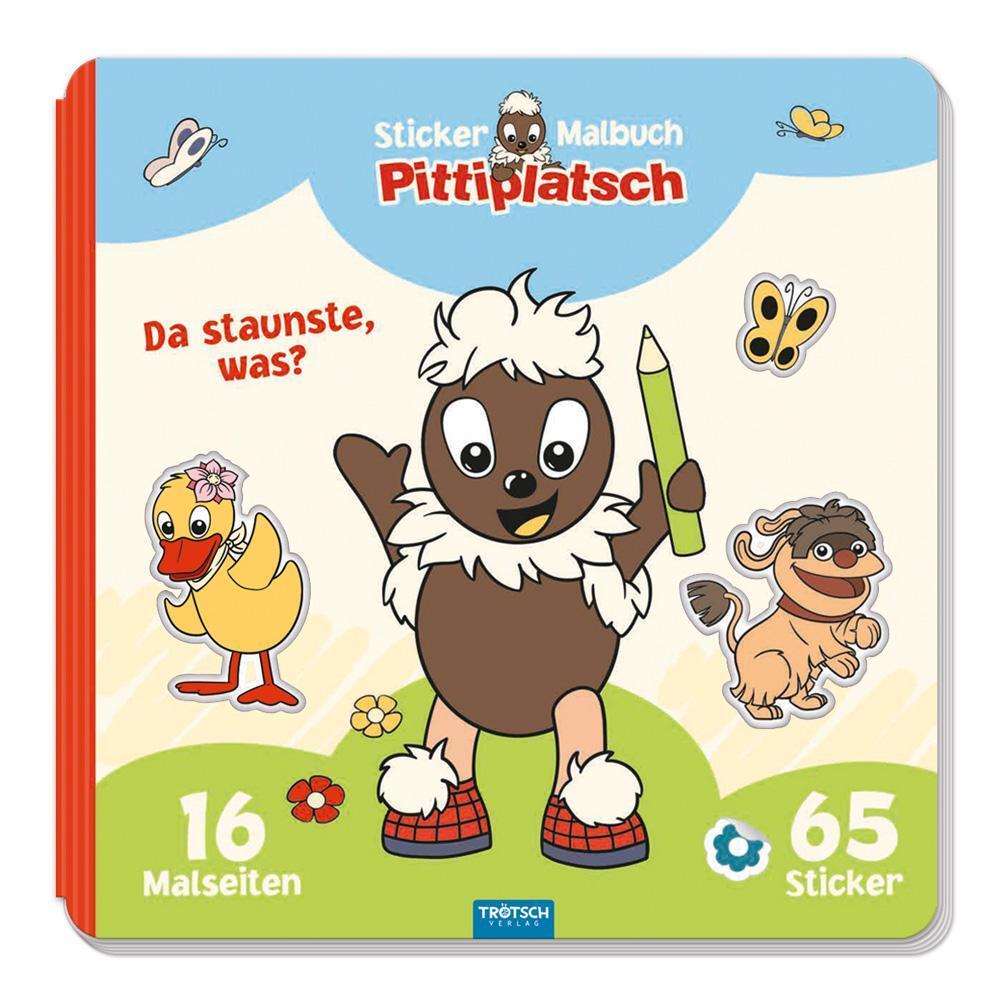 Thumbnail - Trötsch Unser Sandmännchen Malbuch Stickermalbuch Pittiplatsch Trötsch