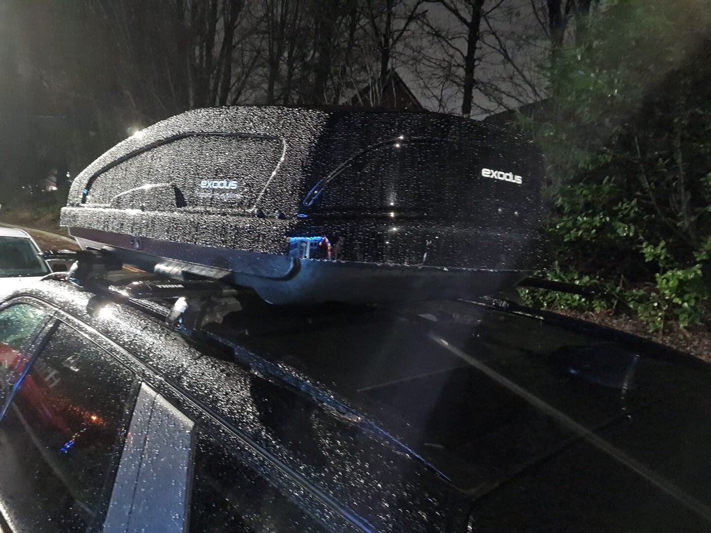 Exodus Halfords Advanced 470L Black Gloss Roof Box eBay