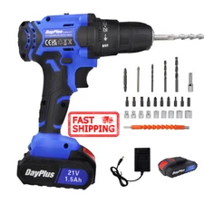 45Nm Cordless Electric Screwdriver Rechargeable Drill Driver Power Tool Bits Set