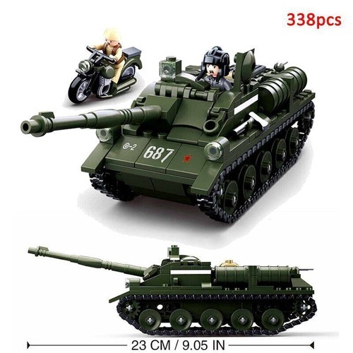 Military Ww2 Cannon Assault Armored Vehicle Battle Tank Car Truck Building Block - Picture 14 of 87