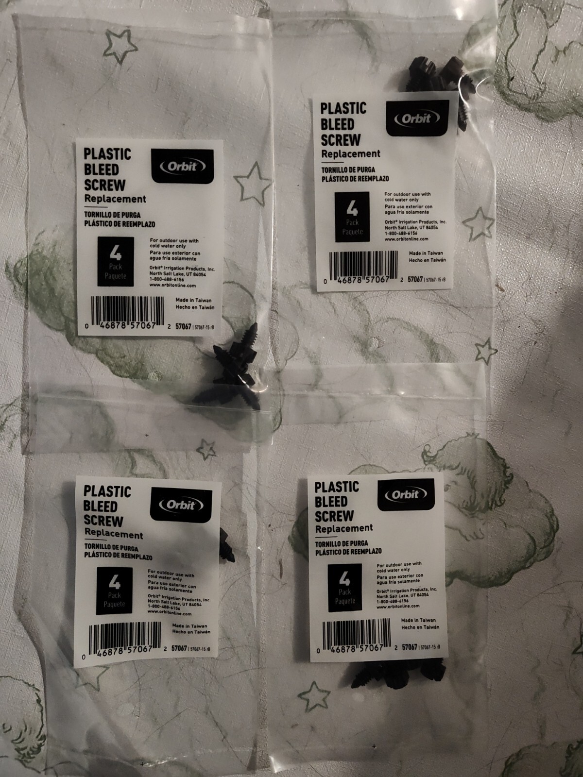 16 Orbit 57067 Sprinkler Valve Bleed Screws.4 Packages. for sale online