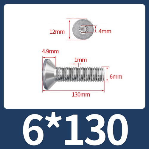 M5 M6 BULLONI SVASATI VITI A BRUGOLA ACCIAIO INOX A2 - Foto 56 di 58