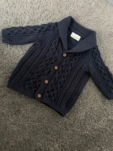 boys cable knit cardigan