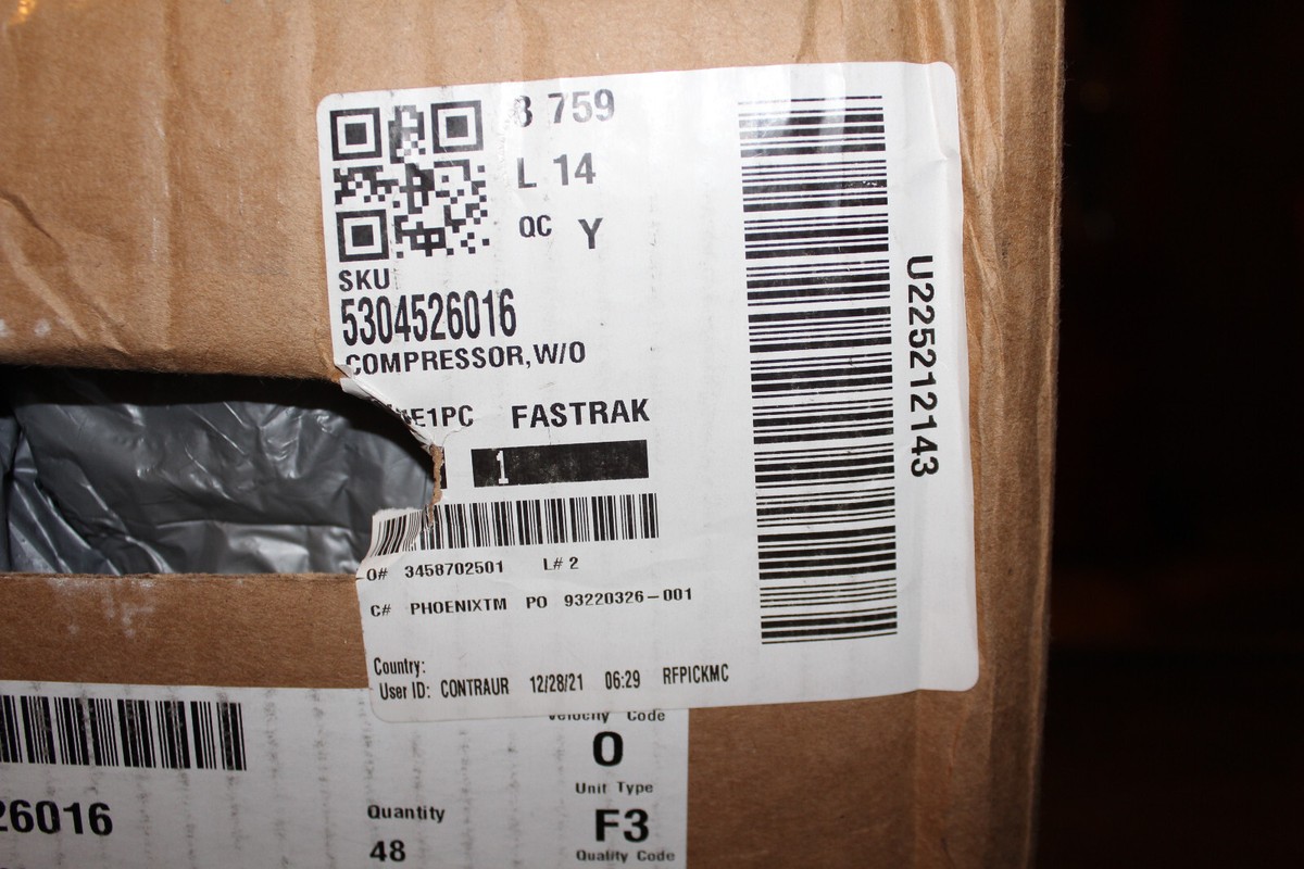 Frigidaire Refrigerator Compressor Electrolux Genuine OEM Part