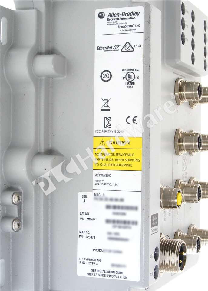 Allen Bradley 1783-ZMS8TA /A ArmorStratix 5700 Ethernet Managed