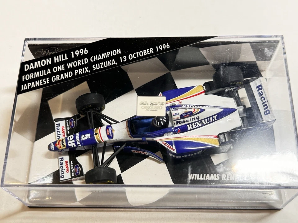 Minichamps F1 1:43 D Hill Williams Renault FW18 Campeón del Mundo 1996 GP de Japón Foto 3 de 4
