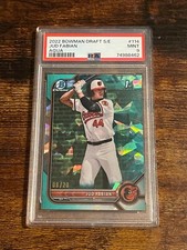 JUD FABIAN 2022 Bowman Draft Sapphire 08/20 Aqua PSA 9 Mint