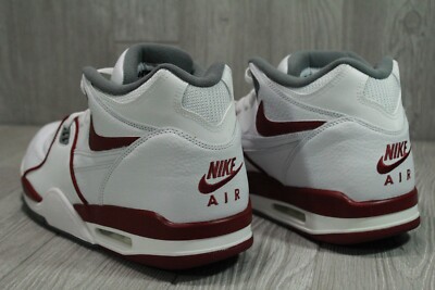 Nike Air Flight 89 White Team Red Smoke Grey Shoes Men display picture 1