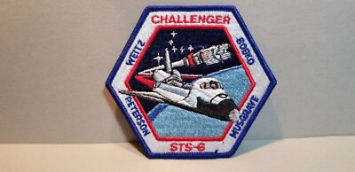 STS-6 SPACE SHUTTLE PATCH ''WEITZ-BOBKO-PETERSON-MUSGRAVE''