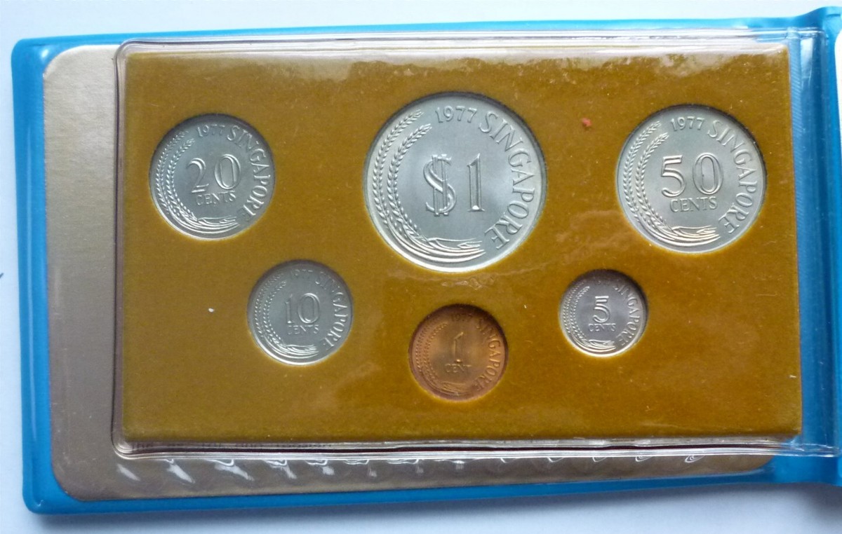 シンガポール　1977年 蛇の年 旧貨幣セット シンガポール 1977年 蛇の年 旧貨幣セット