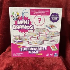 Jeu 5 Surprise Mini Brands Supermarket Race Game Family Fun Spinmaster 8+