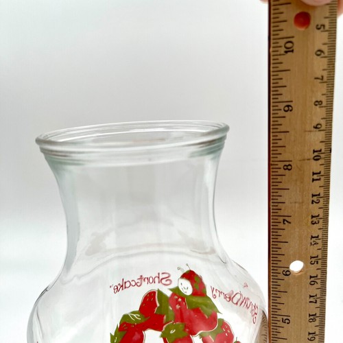 Strawberry Shortcake Glass Pitcher Vintage 80s Retro Kitchen American Greetings - Picture 12 of 12
