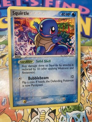 Squirtle 64/100 Pokémon TCG Ex Crystal Guardians Card 2006 Non