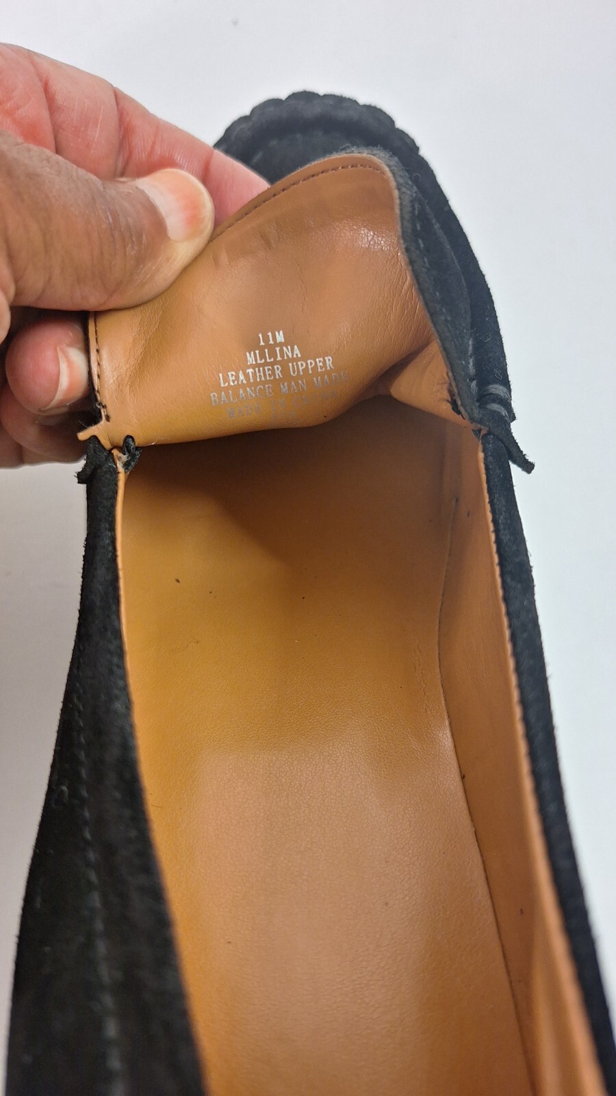 SAOLA Mocassini donna MARC FISHER pelle scamosciata suola spessa plateau taglia 11M boho