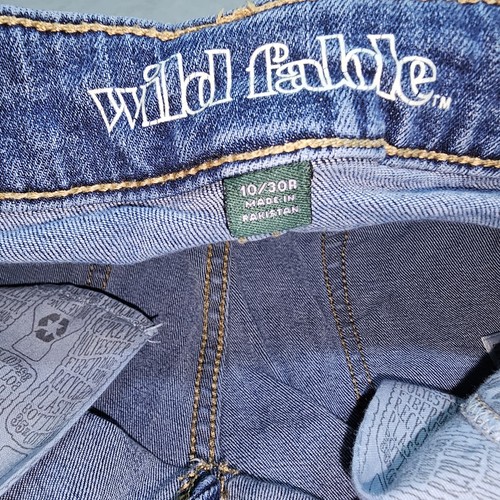 Wild Fable High Rise Mom Jeans Women's Size 10/30 reg skinny Stretch distress. - Picture 8 of 16