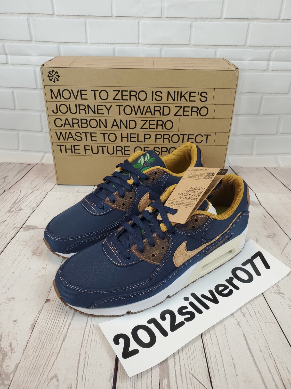 Nike Men's Air Max 90 'Cork-Obsidian' Blue Wheat/Coconut DD0385-400 Size  9.5 - Shopping.com
