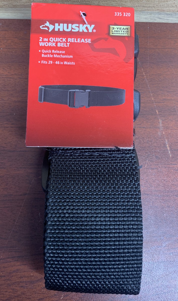 Husky Brand Quick Release Work Tool Belt, New