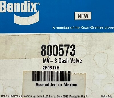 800573 800573BXW Genuine MV-3 Dash Valve OEM - New | eBay