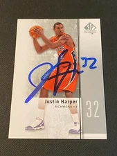 Justin Harper Signed 2011-12 SP Authentic Upper Deck Card #20 Auto Spiders COA