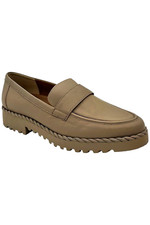 Franco Sarto Leather Loafers Carol Smoked Taupe