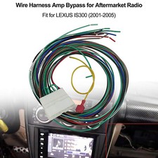 Auto Wire Harness Amp Bypass Adapter For IS300 2001-2005 Aftermarket Radio