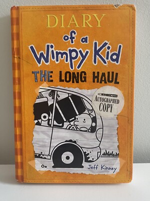 AUTOGRAPHED Diary of a Wimpy Kid # 9: Long Haul by Jeff Kinney