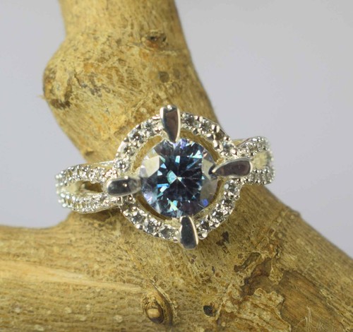 Purple Diamond Solitaire 1.99 Carat Round Brilliant Cut Certified Women Ring