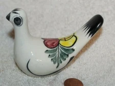Mexican Ceramic Bird Figurine Pottery Tonala Jal RS Hand Paint Mexico DD