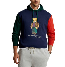 Polo Ralph Lauren Hoodie Mens Fleece Sweatshirt Big and Tall Polo Bear XLT NWT