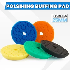 5/6/7 Inch Hex Logic Foam Polishing Sponge Pads Buffing Pad for DA RO Polisher