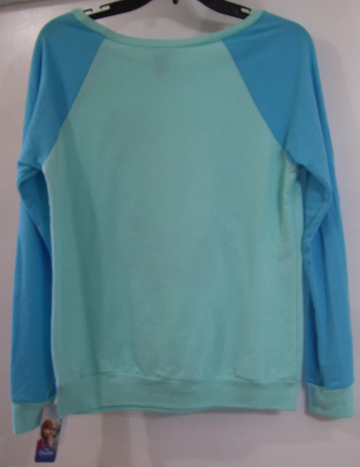 Moletom aquático brilhante feminino Disney Frozen Elsa brilho brilho tamanho 14/16 - Imagem 3 de 3