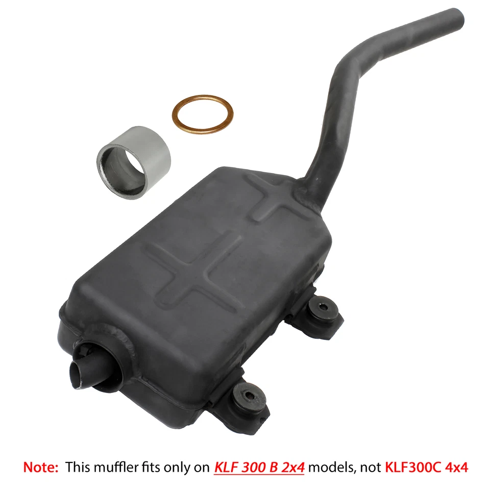 Silenciador de escape com gaxetas para Kawasaki Bayou 300 KLF300B KLF300 B 1988 1989-2004 - Imagem 2 de 2
