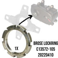 Brose Ebike Motor Kettenblatt Spider Lockring Kettenrad M31X1 Nutmutter Edelstah