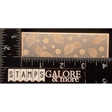 HERO ARTS RUBBER STAMPS F1829 LEAF BORDER 1 BACKGROUND SHADOW FLOWERS W27