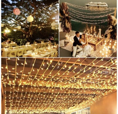 Extendable 82FT 200 LED Christmas String Lights With 8 Lighting Moods