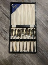 William Adams Sheffield England Set 7 Spoons Silver Plate