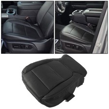 For Chevy Silverado 1500 2500 3500 19-21 Driver Bottom Leather Seat Cover Black