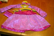 Vintage Build-A-Bear Dress Up Sparkling Pink Dress Outfit-Used